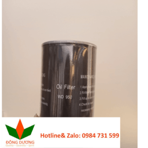 Lọc dầu Mann Filter WD950 dùng cho máy nén khí Hanshin GRH3-30A 22kW