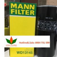 Lọc dầu máy nén khí trục vít có dầu MANN FILTER WD13145 dùng cho các dòng máy cùng thông số 75kw