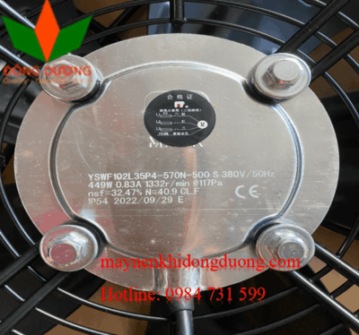 Quạt làm mát đường kính cánh 500mm 380V - YSWF102L50P4-625N-550 - Ảnh 4